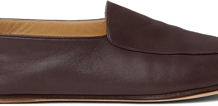 Loro Piana Anton lamsleren loafers Bruin - Foto 2