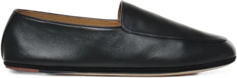 Loro Piana Anton lamsleren loafers Zwart