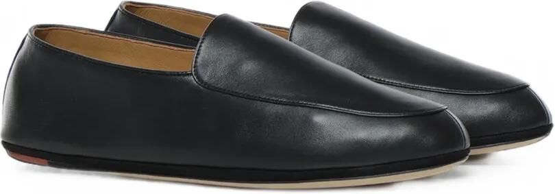 Loro Piana Anton lamsleren loafers Zwart - Foto 3