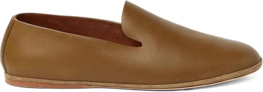 Loro Piana Anton Minimal Walk Loafers Bruin