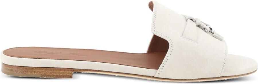 Loro Piana Charms slippers Wit