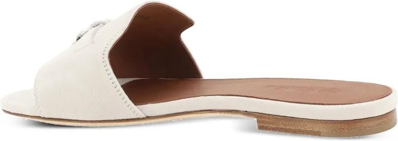 Loro Piana Charms slippers Wit - Foto 4