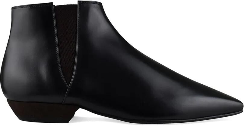 Loro Piana Elastische leren laarzen Zwart