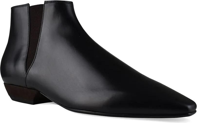 Loro Piana Elastische leren laarzen Zwart - Foto 3
