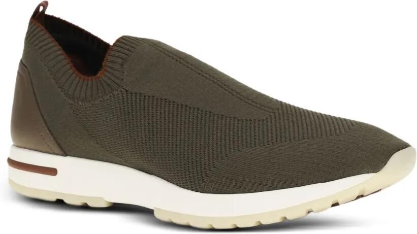 Loro Piana Gebreide slip-on sneakers Groen - Foto 2