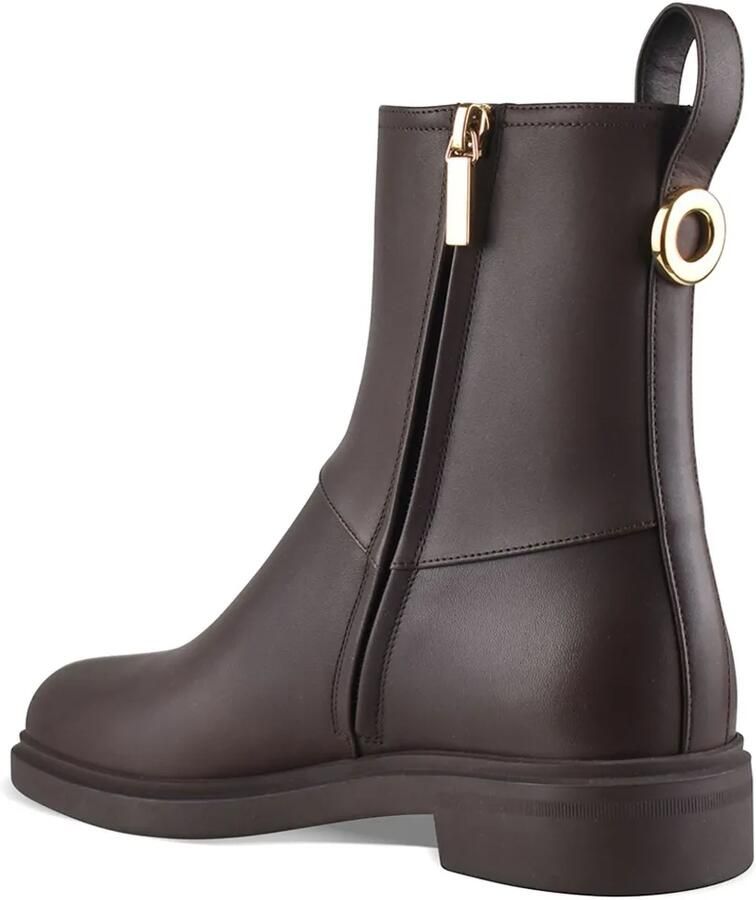 Loro Piana Kilda leren laarzen met gegraveerd detail Bruin - Foto 2