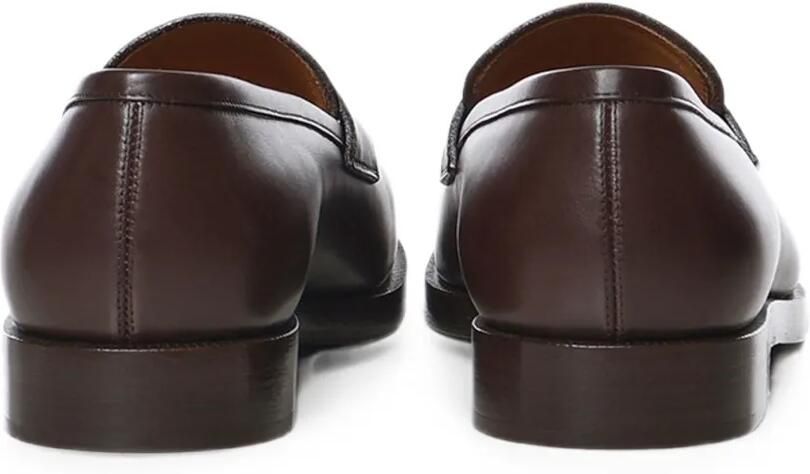 Loro Piana Leren penny loafers Bruin - Foto 2