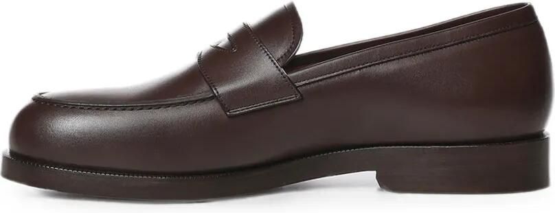 Loro Piana Leren penny loafers Bruin - Foto 4