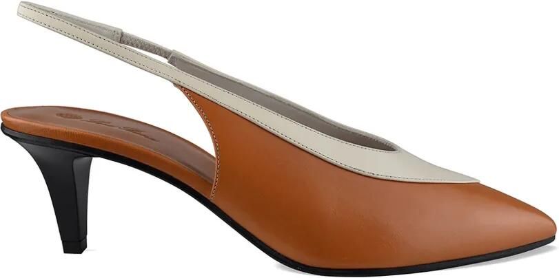 Loro Piana Leren pumps Beige