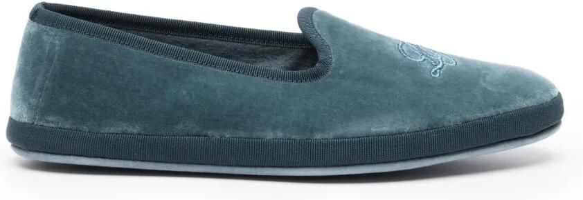 Loro Piana LP Venice slippers Blauw