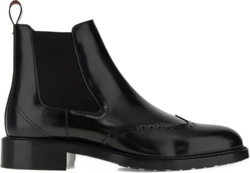 Loro Piana Oliver Walk brogue chelsea boots Zwart