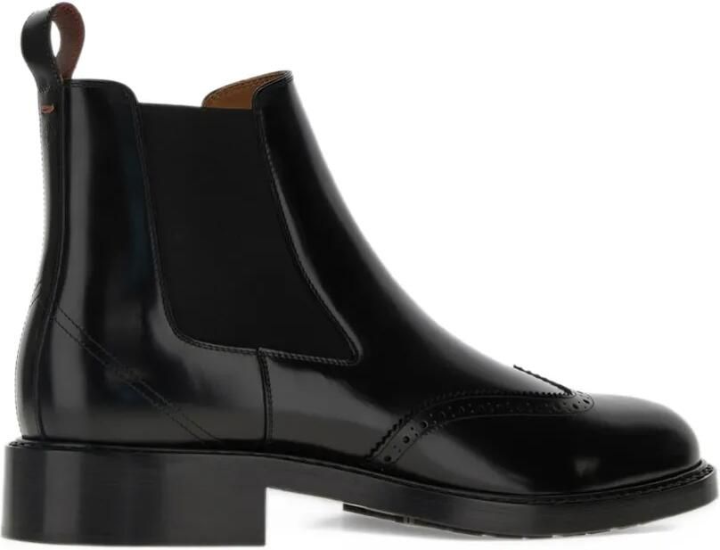 Loro Piana Oliver Walk brogue chelsea boots Zwart - Foto 2