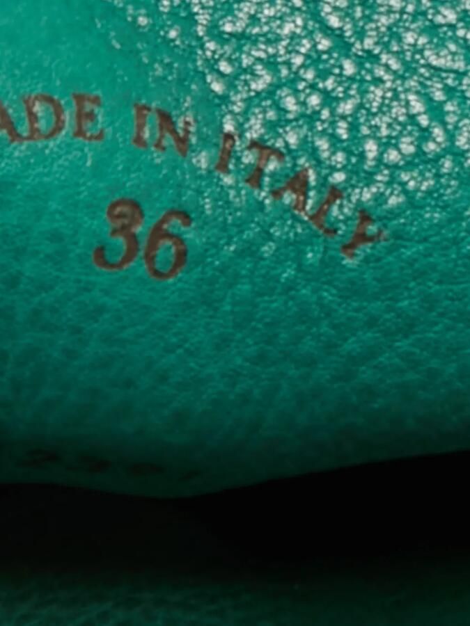 Loro Piana Pre-Owned Suède muiltjes met bedels Groen - Foto 4