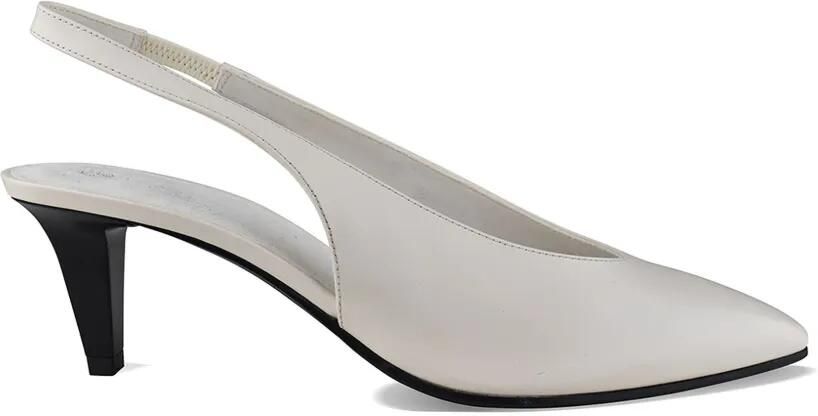 Loro Piana Pumps met elastische band en puntige neus Beige