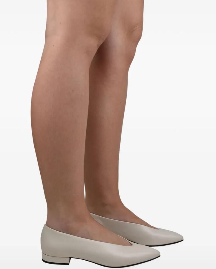 Loro Piana Rebecca ballerina's met puntige neus Beige - Foto 2