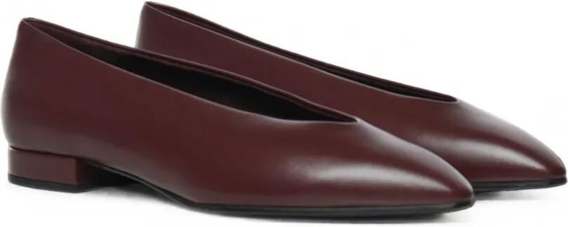 Loro Piana Rebecca leren ballerina's Rood - Foto 3
