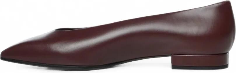 Loro Piana Rebecca leren ballerina's Rood - Foto 4