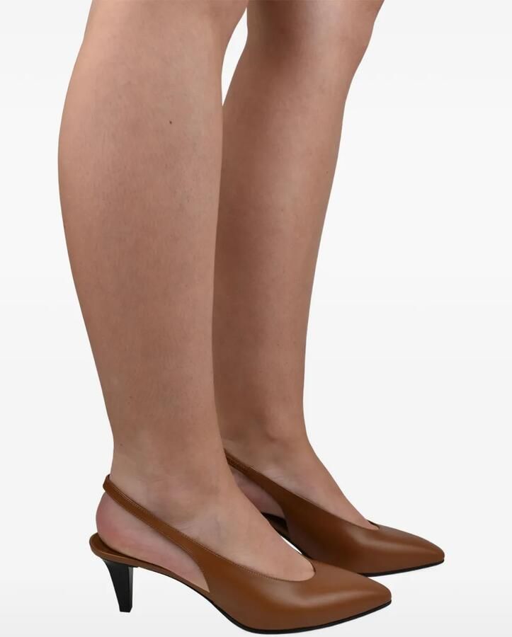 Loro Piana Rebecca pumps met puntige neus Beige - Foto 2