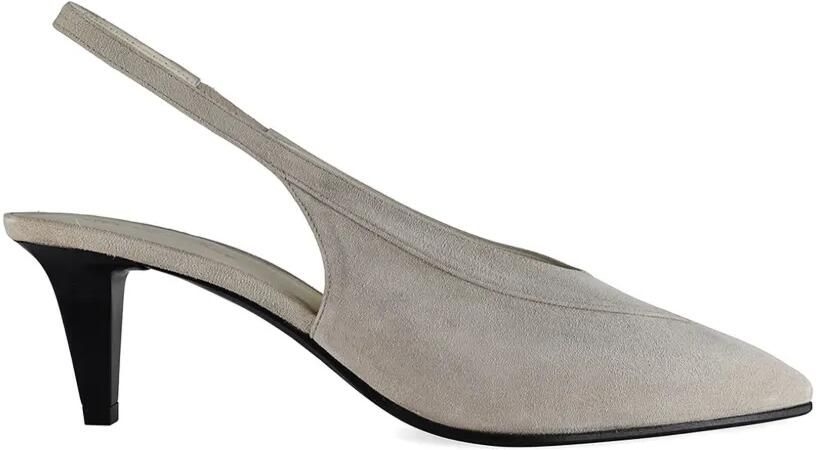 Loro Piana Rebecca suède pumps Grijs