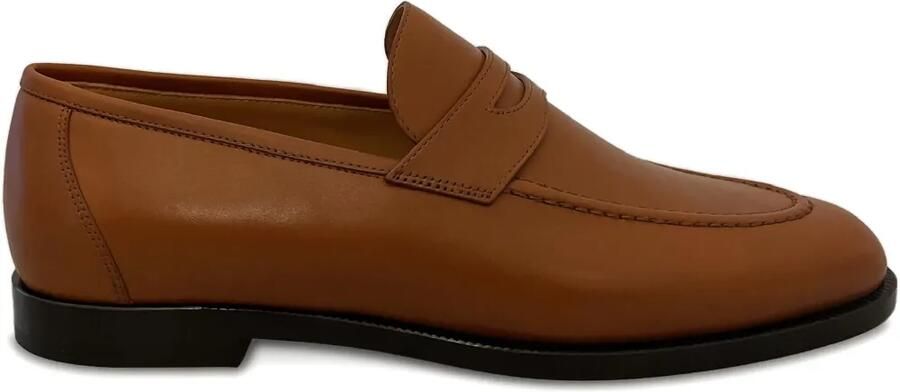 Loro Piana Sergio penny leren loafers Bruin
