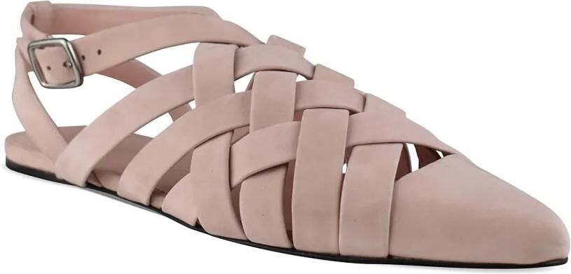 Loro Piana Silene geweven sandalen Roze - Foto 3