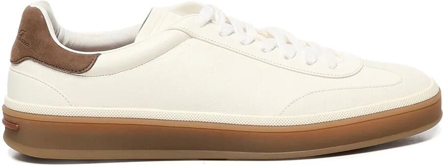 Loro Piana Sneakers met leren vlakken Beige