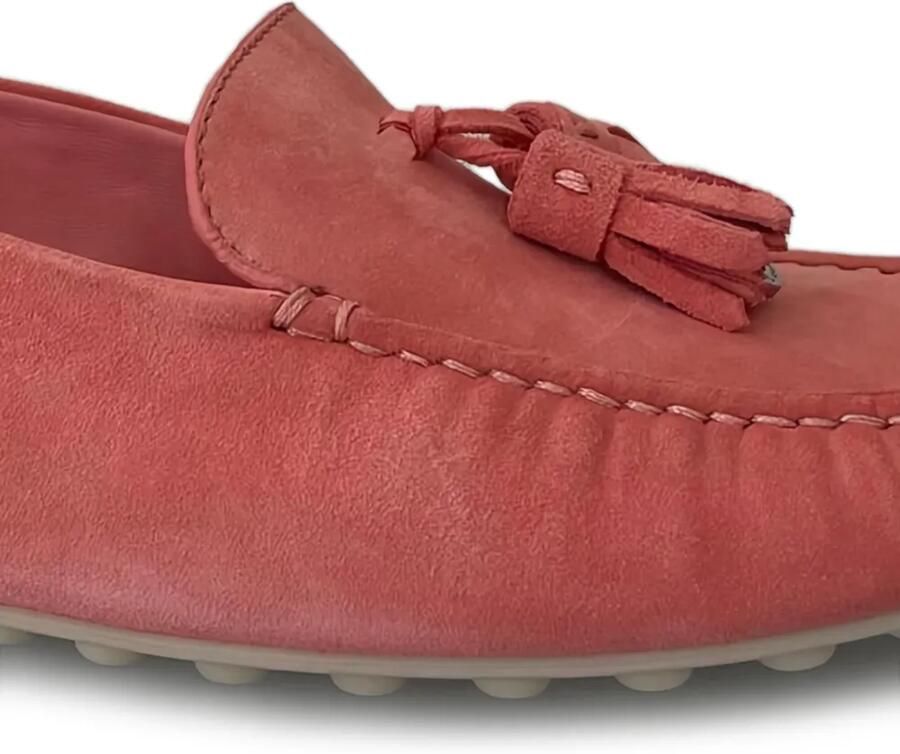 Loro Piana Suède loafers met kwastjes Roze - Foto 2