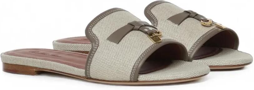Loro Piana Summer sandalen met bedels Beige - Foto 4