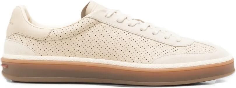 Loro Piana Tennis Walk perforated sneakers Beige