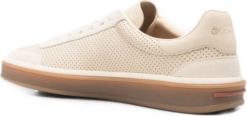 Loro Piana Tennis Walk perforated sneakers Beige - Foto 3