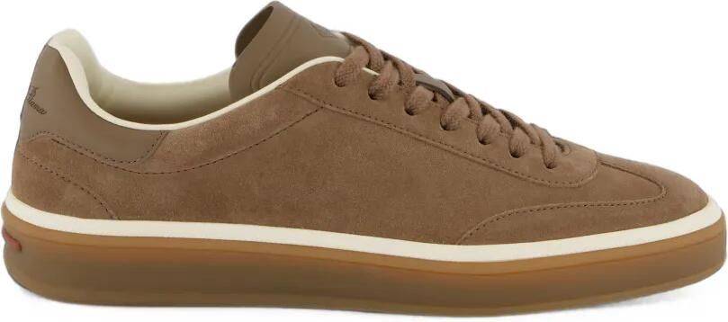 Loro Piana Tennis Walk sneakers met leren afwerking Bruin