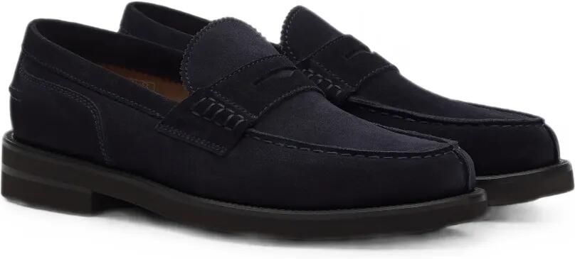 Lottusse Daytona leren loafers Blauw