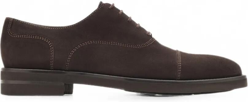 Lottusse Holborn Oxford suède schoenen Bruin