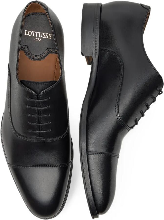 Lottusse Lenox Oxford schoenen met kapneus Zwart - Foto 2
