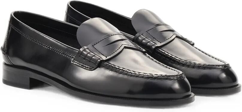 Lottusse Liberty loafers met amandelvormige neus Zwart - Foto 3