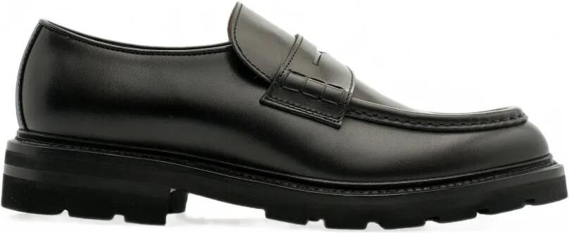 Lottusse Murphy Goodyear leren loafers met ceintuur Zwart