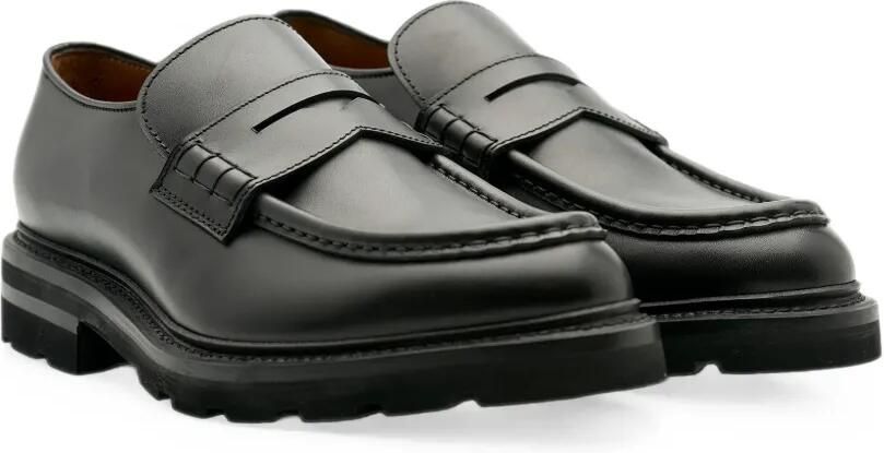 Lottusse Murphy Goodyear leren loafers met ceintuur Zwart - Foto 4