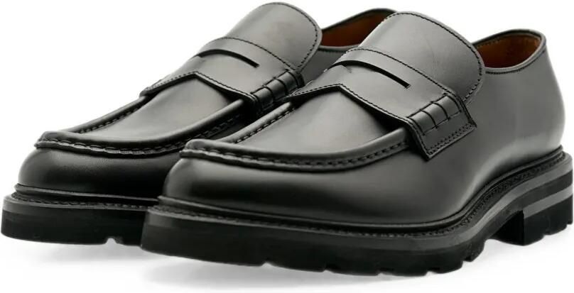 Lottusse Murphy Goodyear leren loafers met ceintuur Zwart - Foto 5