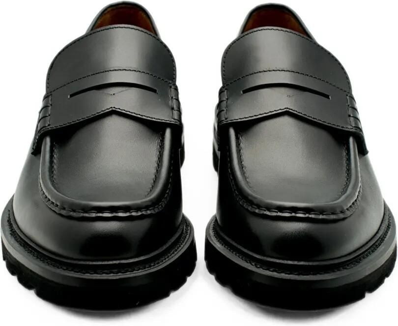 Lottusse Murphy Goodyear leren loafers met ceintuur Zwart - Foto 3