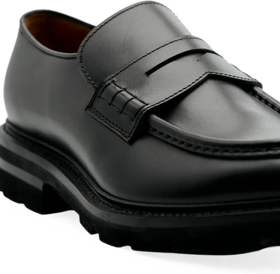 Lottusse Murphy Goodyear leren loafers met ceintuur Zwart - Foto 2