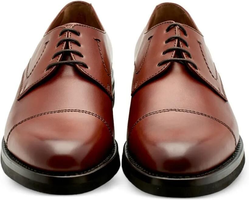 Lottusse Prime derby schoenen met kapneus Bruin