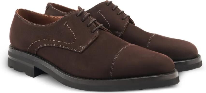 Lottusse Prime nubuck derby schoenen Bruin