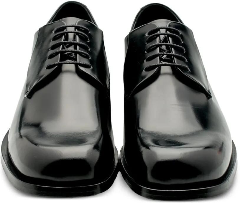 Lottusse Tomir gepolijste leren derby schoenen Zwart - Foto 3