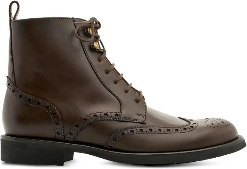 Lottusse Veterlaarzen met brogue-detail Bruin