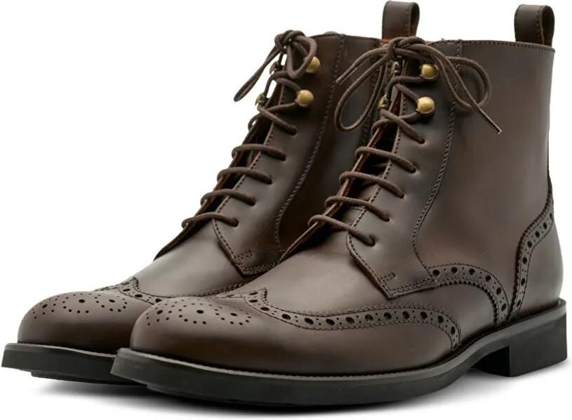 Lottusse Veterlaarzen met brogue-detail Bruin - Foto 2