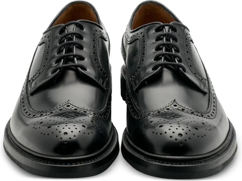 Lottusse Walton brogue derby schoenen Zwart - Foto 3