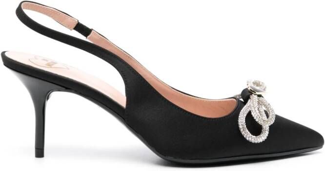 Love Moschino 80mm pumps met strik Zwart