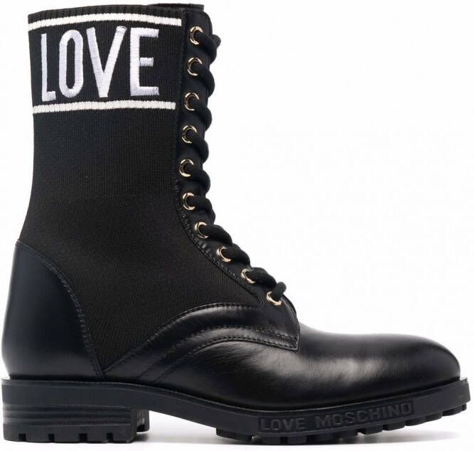 Love Moschino Halfhoge laarzen Zwart
