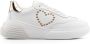 Love Moschino Sneakers met hartpatch Wit - Thumbnail 1