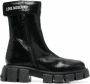 Love Moschino Laarzen met logoprint Zwart - Thumbnail 1